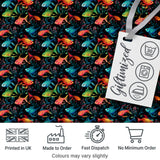 Vibrant Fish Underwater Scene on Dark Reef Background Digital Print Fabric by the Metre UK Sewing Quilting Textile