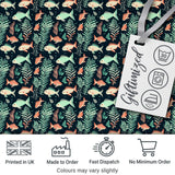 Cute Coral and Mint Fish with Seaweed Ocean Seamless Pattern Digital Print Fabric by the Metre UK Sewing Quilting Textile