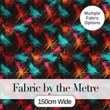 Abstract Paint Splatter Burst Neon Seamless Pattern Digital Print Fabric by the Metre UK Sewing Quilting Textile