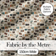 Soft Watercolour Vintage Camera Tossed Seamless Pattern Neutral Background Digital Print Fabric by the Metre UK Sewing Quilting Textile