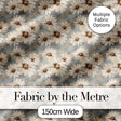 Fresh White Daisy Meadow on Sky Blue Background Digital Print Fabric by the Metre UK Sewing Quilting Textile