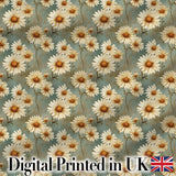 Pastel Fern Leaves in Soft Multicolour Botanical Pattern Digital Print Fabric by the Metre UK Sewing Quilting Textile