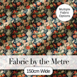 Rich Floral Arrangement with Tulips in Ornate Vase on Dark Background Digital Print Fabric by the Metre UK Sewing Quilting Textile