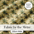 Muted Coastal Palm Tree Pattern in Soft Green and Beige Tones Digital Print Fabric by the Metre UK Sewing Quilting Textile