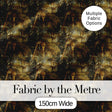 Grunge Style Tropical Palm Tree Pattern in Dark Earthy Brown Tones Digital Print Fabric by the Metre UK Sewing Quilting Textile