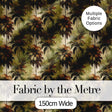 Tropical Palm Tree Pattern in Warm Brown and Green Earthy Tones Digital Print Fabric by the Metre UK Sewing Quilting Textile