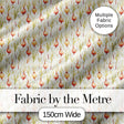Delicate Onion and Herb Seamless Pattern Soft Botanical Garden Style Digital Print Fabric by the Metre UK Sewing Quilting Textile