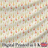 Delicate Onion and Herb Seamless Pattern Soft Botanical Garden Style Digital Print Fabric by the Metre UK Sewing Quilting Textile