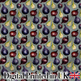 Colorful Onion Variety Seamless Pattern Rustic Farm Produce Design Digital Print Fabric by the Metre UK Sewing Quilting Textile
