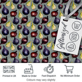Colorful Onion Variety Seamless Pattern Rustic Farm Produce Design Digital Print Fabric by the Metre UK Sewing Quilting Textile