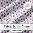 Watercolor Purple Onion Seamless Pattern Soft Kitchen Garden Theme Digital Print Fabric by the Metre UK Sewing Quilting Textile