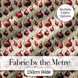 Red Onion Botanical Seamless Pattern Vintage Farmhouse Style Design Digital Print Fabric by the Metre UK Sewing Quilting Textile
