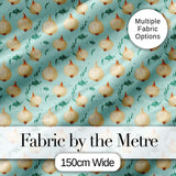 Blue Background Onion Seamless Pattern Fresh Kitchen Garden Style Digital Print Fabric by the Metre UK Sewing Quilting Textile