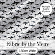 Realistic Orca Whale Seamless Pattern Ocean Wildlife Illustration Digital Print Fabric by the Metre UK Sewing Quilting Textile