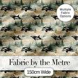 Artistic Orca Whale Splash Texture Seamless Pattern Marine Watercolour Design Digital Print Fabric by the Metre UK Sewing Quilting Textile
