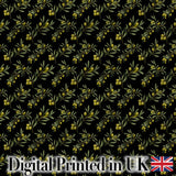 Olive Branches and Olives Seamless Pattern Dark Botanical Mediterranean Design Digital Print Fabric by the Metre UK Sewing Quilting Textile