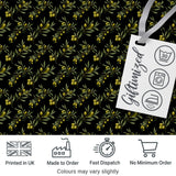 Olive Branches and Olives Seamless Pattern Dark Botanical Mediterranean Design Digital Print Fabric by the Metre UK Sewing Quilting Textile