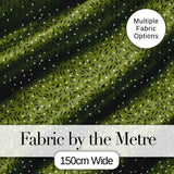 Green Olive Leaf Scatter Seamless Pattern Organic Nature Design Digital Print Fabric by the Metre UK Sewing Quilting Textile