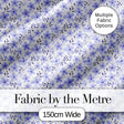 Purple Floral Meadow Seamless Pattern Simple Botanical Repeat Design Digital Print Fabric by the Metre UK Sewing Quilting Textile