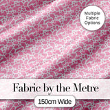 Pink Abstract Animal Print Seamless Pattern Soft Organic Shape Design Digital Print Fabric by the Metre UK Sewing Quilting Textile