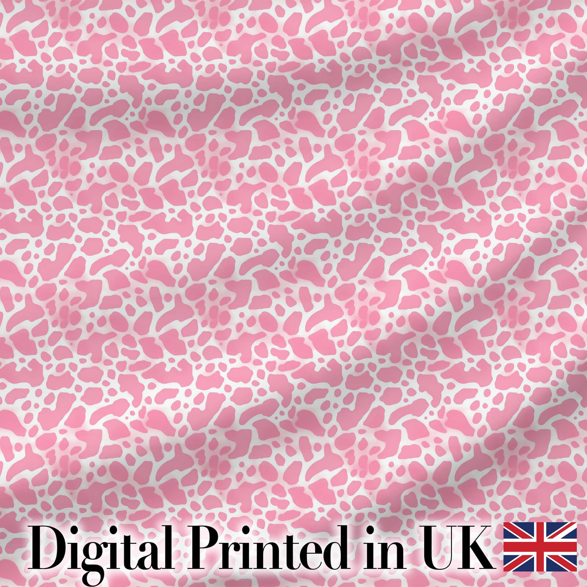 Pink Abstract Animal Print Seamless Pattern Soft Organic Shape Design Digital Print Fabric by the Metre UK Sewing Quilting Textile