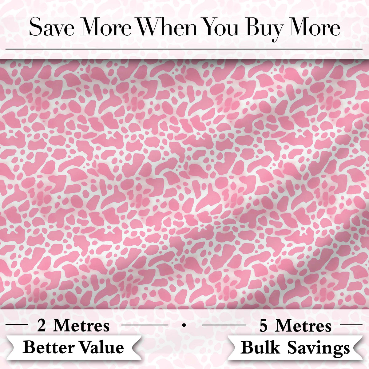 Pink Abstract Animal Print Seamless Pattern Soft Organic Shape Design Digital Print Fabric by the Metre UK Sewing Quilting Textile