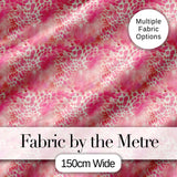 Pink Watercolor Leopard Print Seamless Pattern Blended Animal Texture Design Digital Print Fabric by the Metre UK Sewing Quilting Textile