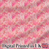Pink Watercolor Leopard Print Seamless Pattern Blended Animal Texture Design Digital Print Fabric by the Metre UK Sewing Quilting Textile