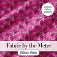 Bright Pink Leopard Spot Seamless Pattern Bold Animal Print Design Digital Print Fabric by the Metre UK Sewing Quilting Textile