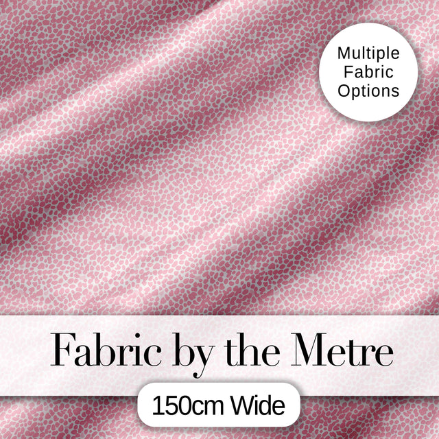 Pastel Pink Watercolour Animal Print Soft Blended Seamless Pattern Digital Print Fabric by the Metre UK Sewing Quilting Textile