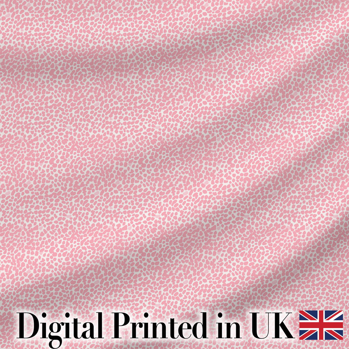 Pastel Pink Watercolour Animal Print Soft Blended Seamless Pattern Digital Print Fabric by the Metre UK Sewing Quilting Textile
