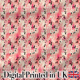 Pink Coral Watercolour Animal Texture Organic Seamless Pattern Digital Print Fabric by the Metre UK Sewing Quilting Textile