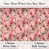 Pink Coral Watercolour Animal Texture Organic Seamless Pattern Digital Print Fabric by the Metre UK Sewing Quilting Textile