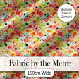 Watercolor Floral Dot Pattern Soft Pastel Abstract Circles Seamless Design Digital Print Fabric by the Metre UK Sewing Quilting Textile