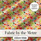 Watercolor Floral Dot Pattern Soft Pastel Abstract Circles Seamless Design Digital Print Fabric by the Metre UK Sewing Quilting Textile