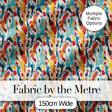 Abstract Organic Shapes Pattern  Modern Seamless Artistic Design Digital Print Fabric by the Metre UK Sewing Quilting Textile