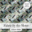 Cute Puffin Birds Watercolor Seamless Pattern Coastal Nature Wildlife Design Digital Print Fabric by the Metre UK Sewing Quilting Textile