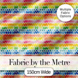 Rainbow Watercolor Chevron and Diamond Stripe Seamless Pattern Digital Print Fabric by the Metre UK Sewing Quilting Textile