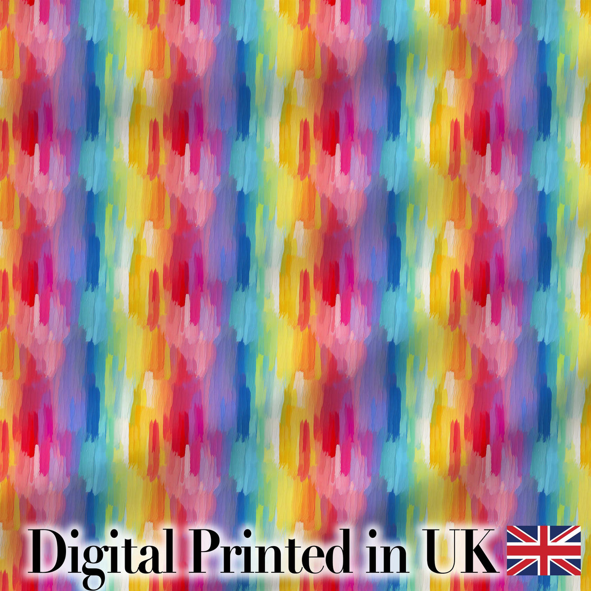 Soft Watercolor Vertical Brush Stroke Texture Seamless Pattern Digital Print Fabric by the Metre UK Sewing Quilting Textile