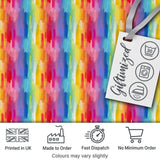 Soft Watercolor Vertical Brush Stroke Texture Seamless Pattern Digital Print Fabric by the Metre UK Sewing Quilting Textile