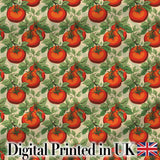 Vintage Red Tomatoes on Vine with Green Leaves Cream Background Seamless  Digital Print Fabric by the Metre UK Sewing Quilting Textile
