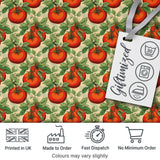 Vintage Red Tomatoes on Vine with Green Leaves Cream Background Seamless  Digital Print Fabric by the Metre UK Sewing Quilting Textile