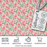 Watercolor Pink Floral Garden Soft Light Seamless Pattern Digital Print Fabric by the Metre UK Sewing Quilting Textile