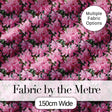 Bright Pink Floral Bloom Dense Botanical Seamless Pattern Digital Print Fabric by the Metre UK Sewing Quilting Textile