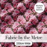 Classic Pink Floral Arrangement Elegant Repeat Seamless Pattern Digital Print Fabric by the Metre UK Sewing Quilting Textile