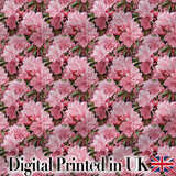 Classic Pink Floral Arrangement Elegant Repeat Seamless Pattern Digital Print Fabric by the Metre UK Sewing Quilting Textile