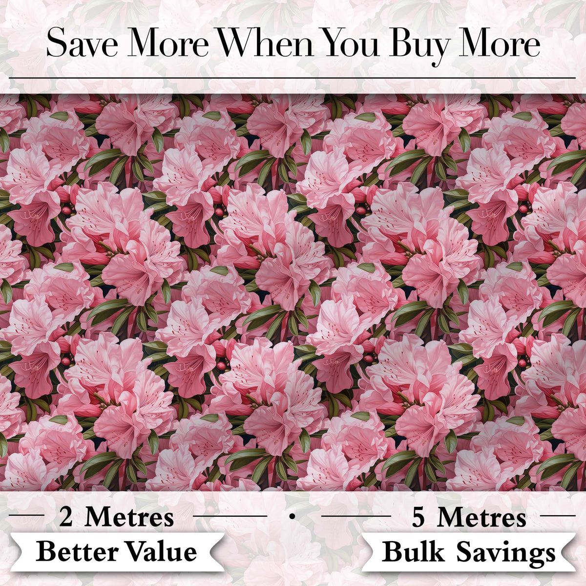 Classic Pink Floral Arrangement Elegant Repeat Seamless Pattern Digital Print Fabric by the Metre UK Sewing Quilting Textile