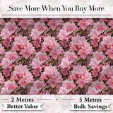 Classic Pink Floral Arrangement Elegant Repeat Seamless Pattern Digital Print Fabric by the Metre UK Sewing Quilting Textile