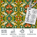 Floral Daisy Pattern in Warm Earth Tones Seamless Design Digital Print Fabric by the Metre UK Sewing Quilting Textile
