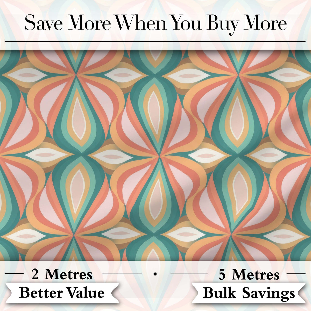 Vintage Tile Style Geometric Pattern in Brown and Cream Tones Digital Print Fabric by the Metre UK Sewing Quilting Textile